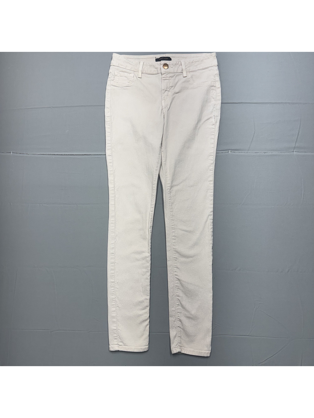 Refuge Womens Skinny Jeans Cotton Stretch Solid Size 4 Pale Blush Pink Off White